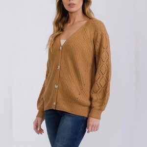 Women's Brown Sweater Cardigan